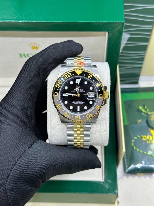 勞力士間金皮蛋圈格林尼治型126713黑灰  今天為大家帶來一枚勞力【祿卡商店】