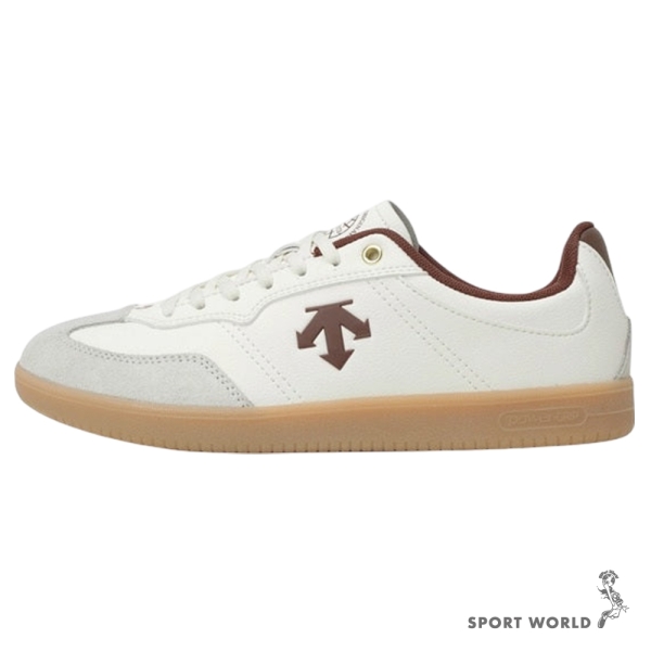 Descente 迪桑特 休閒鞋 女鞋 皮革 白棕【運動世界】SQ323LSN73-BRWH