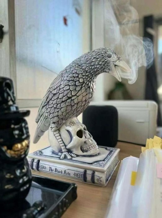 希望商店】NEIGHBORHOOD CROW INCENSE CHAMBER 24AW 烏鴉骷髏線香座