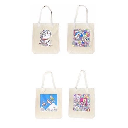 DORAEMON × TAKASHI MURAKAMI TOTE BAG Takashi Murakami Doraemon Hollow Tote Bag Black 40x48x13cm