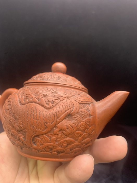 國家級高級工藝美術師大周(周小名) 老紫砂壺原礦紅泥全手工個人小壺