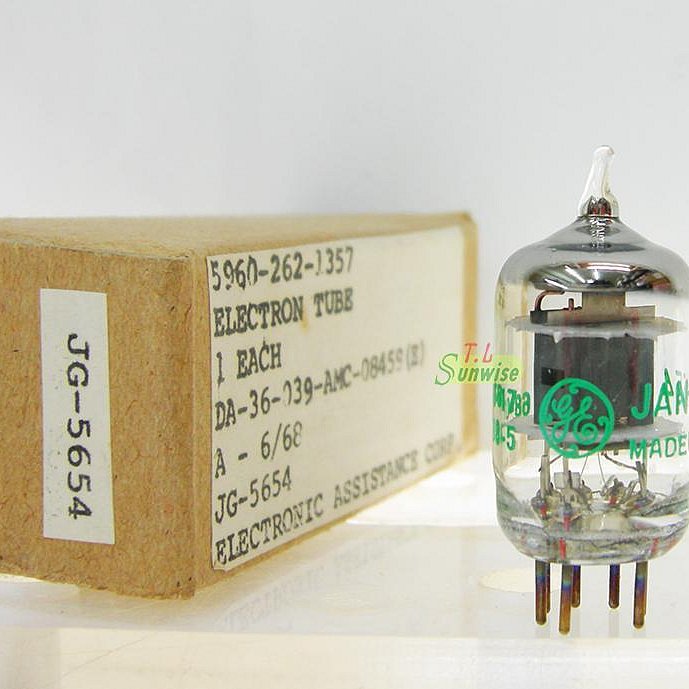 特殊軍規管6AK5 ︽NO:61072 美國GE JAN-5654 (NIB) 真空管( 5654