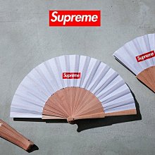 超搶手】全新正品日牌聯名Supreme x Sasquatchfabrix Folding Fan 木製
