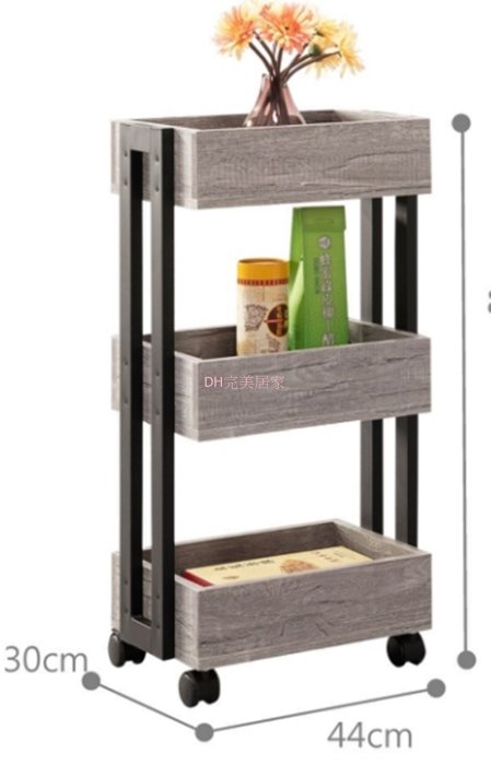 【DH】商品貨號A267商品名稱《施勝發》灰橡色工業風積成材活動櫃 (圖一)備有積成木色可選.臺灣製.主要地區免運費