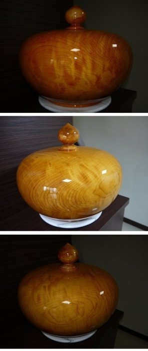台灣黃檜聚寶盆(山材) 八成閃花(非檜木盒、龍柏、牛樟、樟木、紅檜、肖