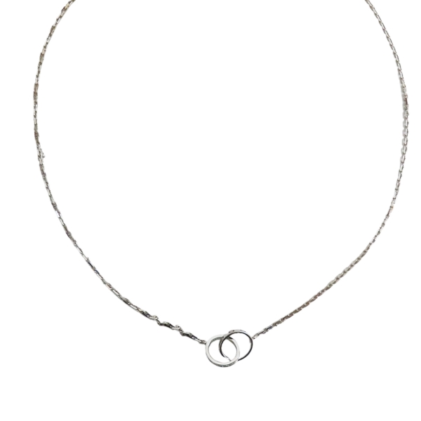 二手名牌BRAND OFF】Cartier 卡地亞18K白金鑲鑽Love 項鍊| Cartier