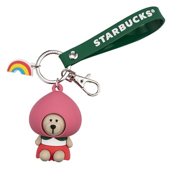 星巴克 蜜桃甜心小熊掛飾 Starbucks 2021/07/07上市