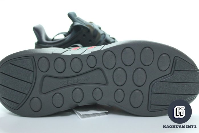 高冠國際】ADIDAS EQT SUPPORT ADV 全黑紅綠配色慢跑皮革男女鞋BB6777 