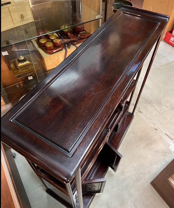 藏舊尋寶屋】日本傳統工藝大阪唐木工藝唐木家具昭和期古董家具紅木雕刻