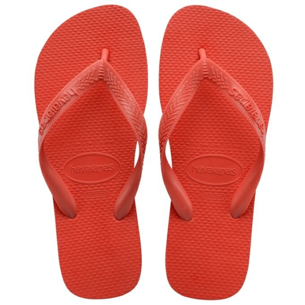 havaianas 哈瓦士 巴西人字拖 男款/女款 Top 橘紅 涼鞋 拖鞋 夾腳拖 海灘鞋【南風百貨】