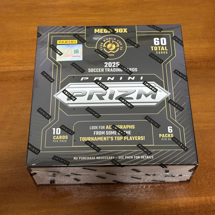 2025 FIFA 俱樂部世界盃 Prizm Mega Box 全新未拆一盒 拼氣浪 Kaboom! 有Mbappe Haaland Ronaldo