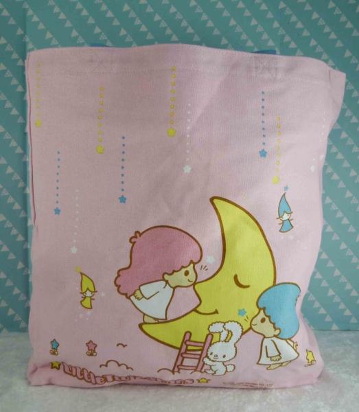 【震撼精品百貨】Little Twin Stars KiKi&LaLa 雙子星小天使~袋子 月亮 粉