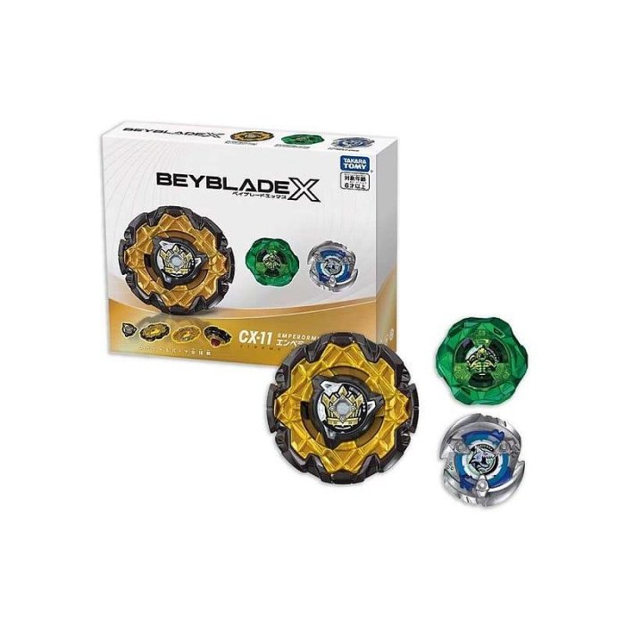 一元起標 陳董嚴選 TAKARA TOMY 生產的 BEYBLADE X 戰鬥陀螺 CX-11 帝王威能