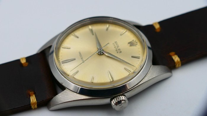 【美好時光】1964年份!近拋整ROLEX勞力士罕見型號6424大手捲極優美品6694 6426等參考