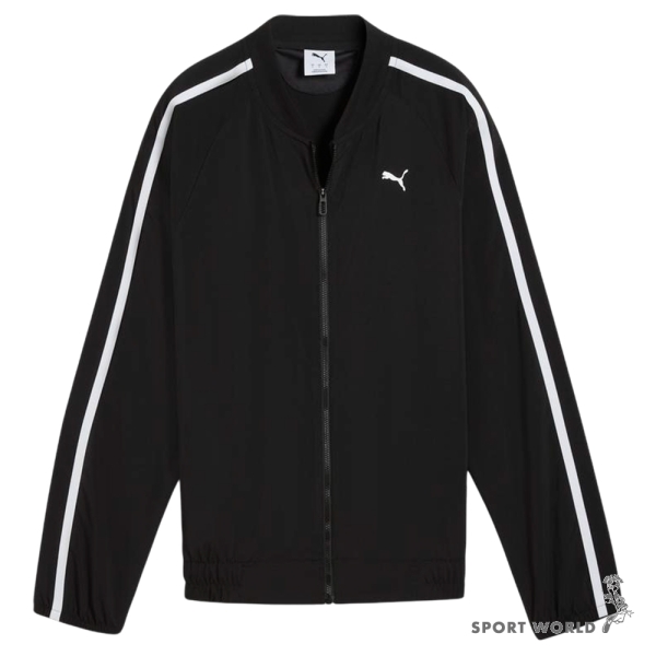 Puma 立領外套 女裝 排汗 歐規 黑【運動世界】52749201