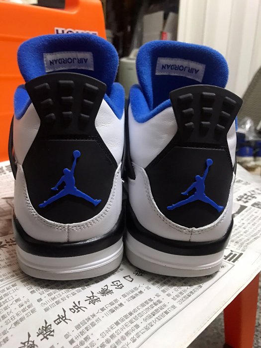 發票公司貨Air Jordan Retro Motorsports 308497-117 白黑藍黑頭1