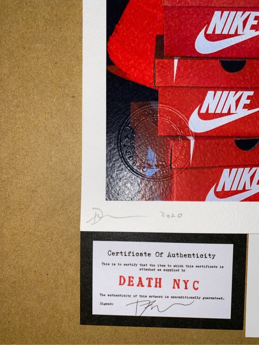 DEATH NYC 2020 限量版畫奈良美智草間彌生NIKE 村上隆KAWS SUPREME LV
