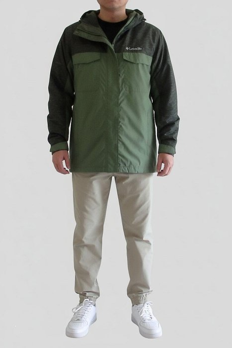 Columbia Interchange哥倫比亞野戰迷彩防風防水機能外套 L號