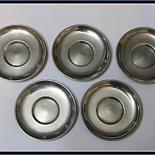 平安　邃古居　秦蔵六造　純錫　倣張萬順之作意　圓式茶托　五客　共箱　GR9455 勇福堂》】日本茶道具－三世秦藏六造【純錫圓式茶托5客】共箱－重430