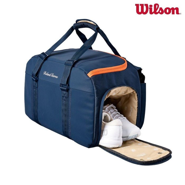 【曼森體育】Wilson ROLAND GARROS SESSIONSOIRE DUFFEL N 圓筒包 可裝2支球拍 法網系列