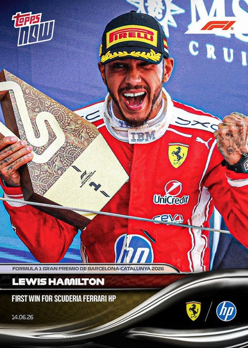 [預購]Hamilton 法拉利首次分站冠軍 Lewis Hamilton - 2026 Formula 1® Topps NOW® - Card 38