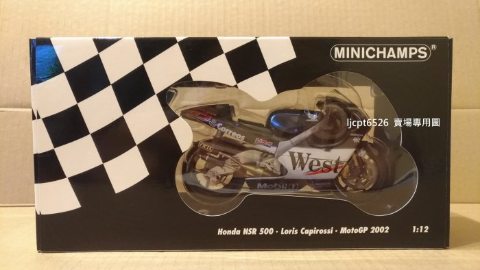 1:12 Minichamps Honda NSR 500 Loris Capirossi 2002 West 菸商版