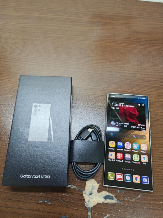 二手機；三星（Samsung）s24 ultra 12+512g（鈦灰）台灣通訊行購入