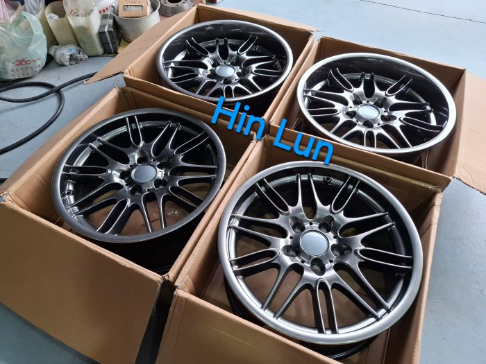 18吋BMW鋁圈~類M5高亮銀大深唇M版式樣前後配~E38.E39.E60.E61.E63.E65.E66.E90.E91.E92.E93.E46 M3.爆龜~