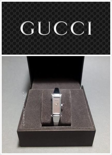 二手真品 GUCCI 馬銜鍊帶錶-香檳金 細手腕 $6999特價出售