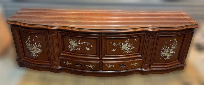 樂居傢俱 二手家具電器 A0505BH 花梨木電視櫃 TV櫃 平面櫃 高低櫃 沙發 茶几 餐桌椅 中古傢俱 冷氣空調 冰箱 洗衣機電視 新竹台北台中苗栗彰化南投