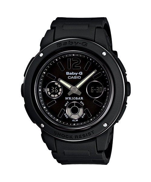 CASIO 時計屋卡西歐Baby-G BGA-151 BGA-151-7B黑X白夏日儉約風