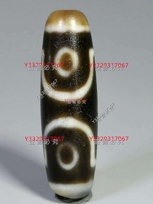 瑪瑙天珠一顆清R7.1.7，沁色自然，細節如圖舊藏天珠瑪瑙二手【俗人堂