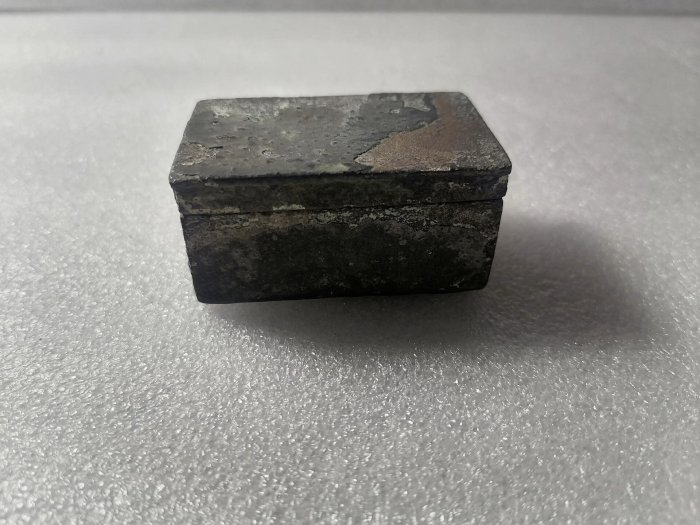 嚴選民國銅制長方型墨盒，尺寸獨特小巧玲瓏，收藏推薦古董銅墨盒長方型