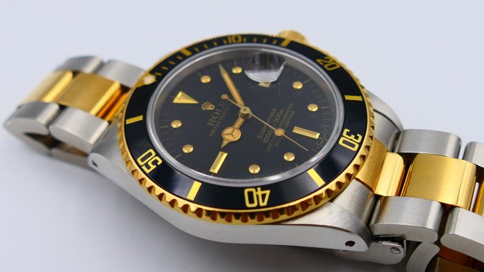 【美好時光】勞力士ROLEX極品黑色鉚釘面16803 !