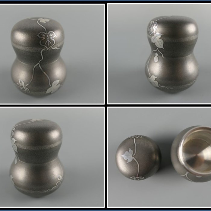 希少　美品　平安清課堂造　茶壺 錫 箱付　包布付　錫製　茶道具　茶器 希少 美品 平安清課堂造 茶壺 錫 箱付 包布付 錫製