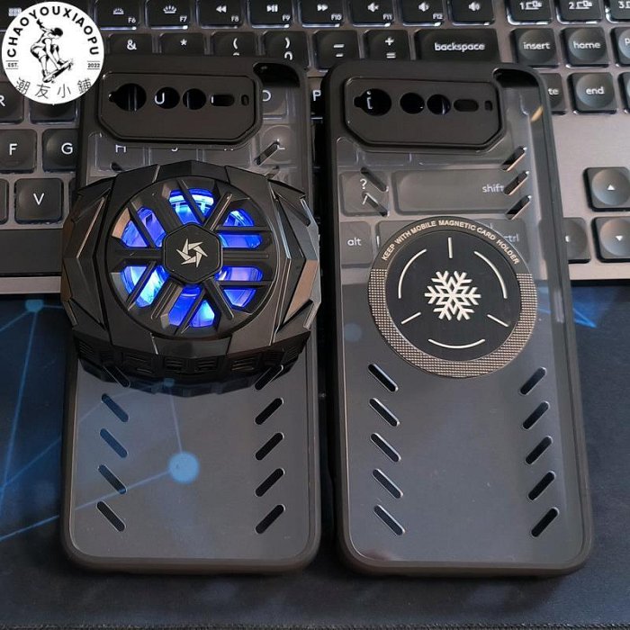 適用華碩ROG 6手機殼5G 多排氣孔快速降溫ROG6高清硬殼ASUS保護套帶電競散熱器風扇