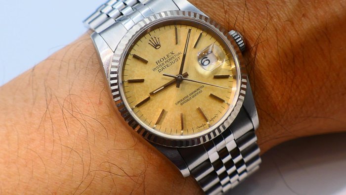 【美好時光】1994年份ROLEX勞力士16234熱帶奶油面盒單全超美品(錶頭無拋整錶帶無翻修)116234 16014參考