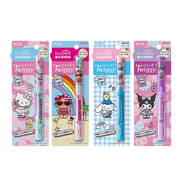 (限量)PLUS x 三麗鷗 限定版 筆型剪刀-Hello kitty/曬黑kitty/大耳狗/酷洛米