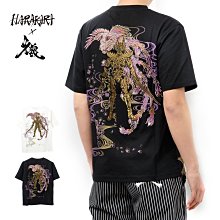 限時特價)日本HARAKIRI 牙狼GARO 鳳凰刺繡短袖T 和柄(非絡繰魂)黑M.白