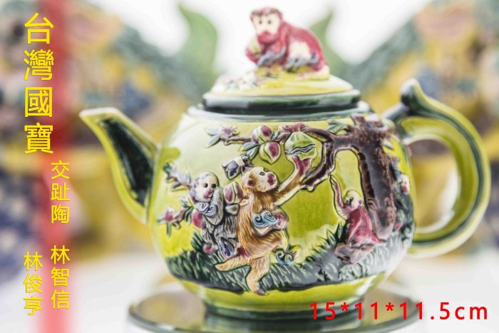 亂太郎*****林智信交趾陶12生肖之猴壺| Yahoo拍賣