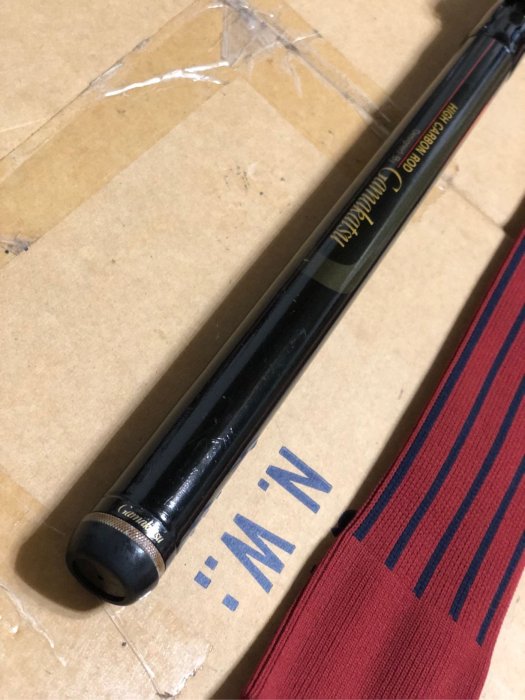 日本製GAMAKATSU がま磯グレ1-53 十八尺初代磯釣竿海釣竿黑毛專用竿
