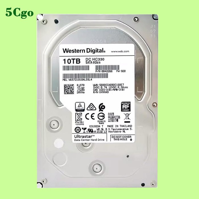 5Cgo【含稅】全新WD/西部 HC330 WUS721010ALE6L4企業級10TB SATA 伺服器NAS儲存桌上型電腦