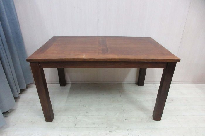 新竹二手家具◎百豐悅2手家具-二手 餐桌椅 140公分木餐桌 用餐桌 4人餐桌 台中二手傢俱 後龍2手家具