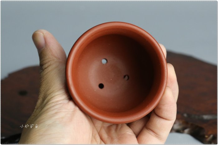 小樹安每】中國盆缽- [中國宜興] 朱泥色繪丸鉢6cm 迷你盆| Yahoo拍賣