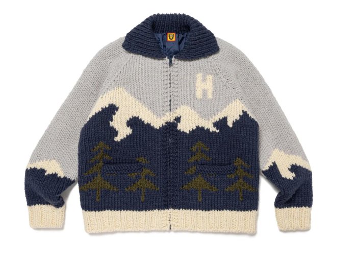 Human made POLAR BEAR COWICHAN 針織外套。太陽選物社| Yahoo拍賣