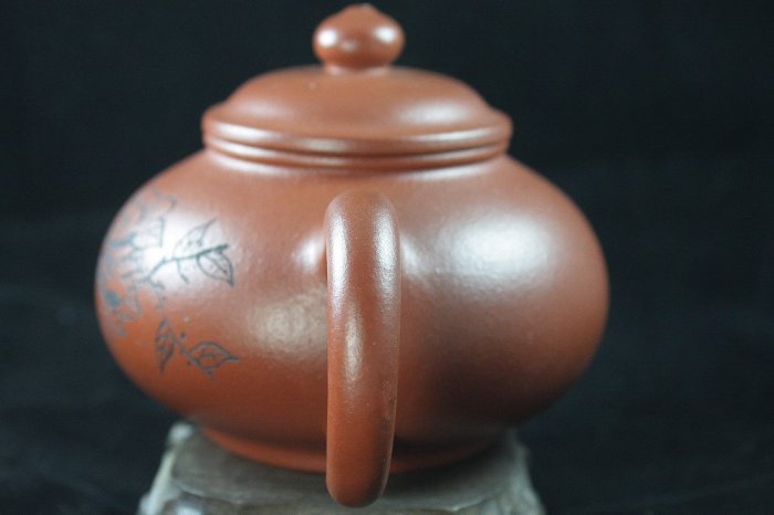 古美術 正元(254年十月-256年五月)時代物 /青花釉裏紅花卉文共蓋