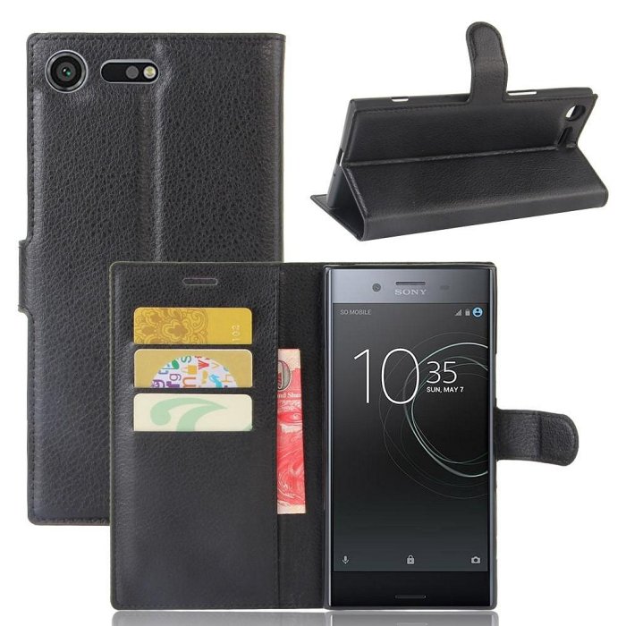 索尼 Xperia XZ XZ1 Compact XZ2 XZ3 XZ 高階皮革卡槽錢包保護套手機殼