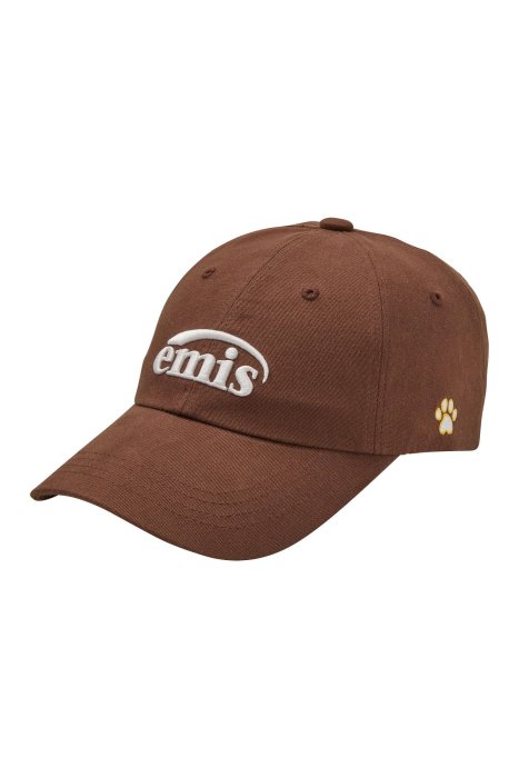 帽子 AMBERGLEAM EMIS] FOOT PRINT WAPPEN BALL CAP - BLACK (帽子)