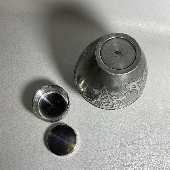 時代 乾茂號造 錫製 茶心壺 煎茶道具 時代 乾茂號造 錫製 茶心壺 煎茶