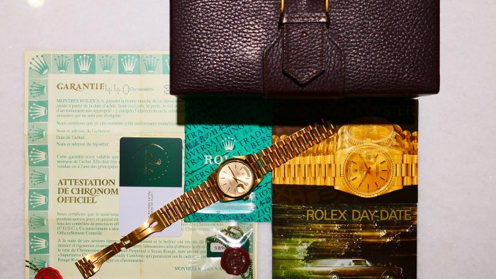 【美好時光】罕見一級美品ROLEX勞力士18238少見銀面盒單全藏品( 18038 118238 128238參考)